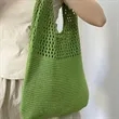 Crochet Mesh Beach Tote Bag | https://www.bestnamebadges.com