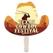 Cowboy Hat Hand Fans | https://www.bestnamebadges.com