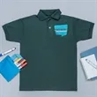 Custom Embroidered Youth Jersey Knit Polo | https://www.bestnamebadges.com