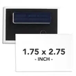 1.75 X 2.75 Inch Rectangle Wearable Clothing Magnet Buttons | https://www.bestnamebadges.com