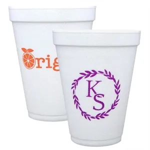 Custom 12 Oz. Foam Cups | https://www.bestnamebadges.com
