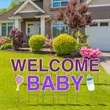 Welcome Baby Yard Letters | https://www.bestnamebadges.com