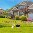 Congratulations Yard Letters | https://www.bestnamebadges.com