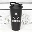 17 Oz. Laser Engraved Travel Coffee Tumblers With Handle | https://www.bestnamebadges.com
