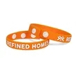 Embossed Printed Silicone Adjustable Wristbands | https://www.bestnamebadges.com