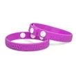 Embossed Silicone Adjustable Wristbands | https://www.bestnamebadges.com