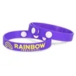 Printed Silicone Adjustable Wristbands | https://www.bestnamebadges.com