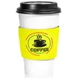Fluorescent Neon Foam Collapsible Coffee Wraps | https://www.bestnamebadges.com