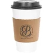 Custom Traditional Natural Kraft Cup Sleeves | https://www.bestnamebadges.com