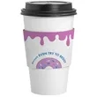 Custom Traditional White Cup Sleeves | https://www.bestnamebadges.com