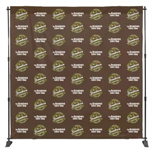 8ft X 8ft Step & Repeat Fabric Banner