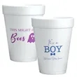 Custom 14 Oz. Foam Cups | https://www.bestnamebadges.com