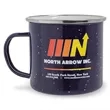 16 Oz Custom Campfire Metal Mug | https://www.bestnamebadges.com