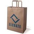 10 X 13 Inch Custom Paper Shopping Bag With Handles | https://www.bestnamebadges.com