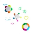 5-In-1 Colorful Star Highlighter | https://www.bestnamebadges.com