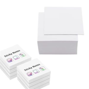 Self-Stick White Sticky Notes Memo Pads