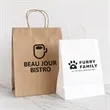 10 X 13 Inch Custom Twisted Handle Paper Shopping Bags | https://www.bestnamebadges.com
