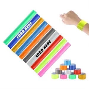 Colorful Reflective Safety Slap Bracelets
