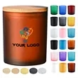 Small Colorful Frosted Candles Glass Cups | https://www.bestnamebadges.com