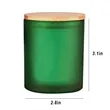 Small Colorful Frosted Candles Glass Cups | https://www.bestnamebadges.com