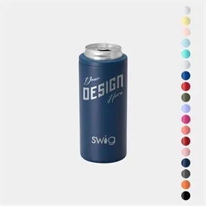 12 oz SWIG® Stainless Steel Insulated Slim Can Cooler | https://www.bestnamebadges.com