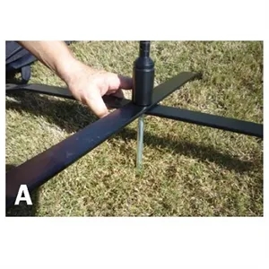 Metal Cross Bar Base 8.44 Lbs. / Chrome Stem w/ Ball Bearing | https://www.bestnamebadges.com