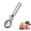 Metal Ice Cream Scoop w/ Trigger | https://www.bestnamebadges.com