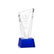 Plymouth Award on Robson Base - Blue | https://www.bestnamebadges.com