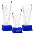 Plymouth Award on Robson Base - Blue | https://www.bestnamebadges.com