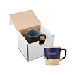 16.5oz Boston Ceramic Mug With Wood Lid In Mailer | https://www.bestnamebadges.com
