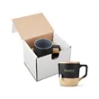16.5oz Boston Ceramic Mug With Wood Lid In Mailer | https://www.bestnamebadges.com