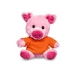 7" Plush Pig With T-Shirt | https://www.bestnamebadges.com
