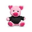 7" Plush Pig With T-Shirt | https://www.bestnamebadges.com