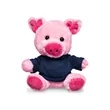 7" Plush Pig With T-Shirt | https://www.bestnamebadges.com