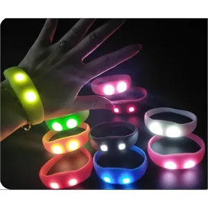Custom Logo Silicone LED Light Up Bracelet