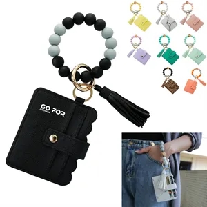 Wristlet Bracelet Keychain Credit Card Holder Purse
