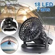 Portable LED Camping Light With Fan | https://www.bestnamebadges.com