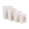 Brown Paper Gift Bags with Transparent Window | https://www.bestnamebadges.com