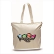 Canvas Zipper Tote Bag | https://www.bestnamebadges.com
