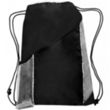 Two Color Drawstring Backpacks with Side Bottle Mesh Pockets | https://www.bestnamebadges.com