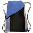 Two Color Drawstring Backpacks with Side Bottle Mesh Pockets | https://www.bestnamebadges.com
