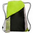 Two Color Drawstring Backpacks with Side Bottle Mesh Pockets | https://www.bestnamebadges.com