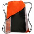 Two Color Drawstring Backpacks with Side Bottle Mesh Pockets | https://www.bestnamebadges.com