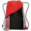 Two Color Drawstring Backpacks with Side Bottle Mesh Pockets | https://www.bestnamebadges.com