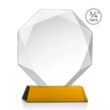 Bradford VividPrint™ Award on Newhaven Base - Amber | https://www.bestnamebadges.com