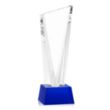 Plymouth Award on Robson Base - Blue | https://www.bestnamebadges.com
