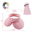 MOQ 50 Foldable Wide Brim Straw Sun Visor Hat | https://www.bestnamebadges.com