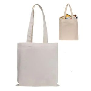 Reusable Natural Canvas Tote Bags
