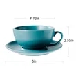 10oz Ceramic Coffee Cup Saucer Set | https://www.bestnamebadges.com