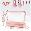 Clear Cosmetic Bag | https://www.bestnamebadges.com